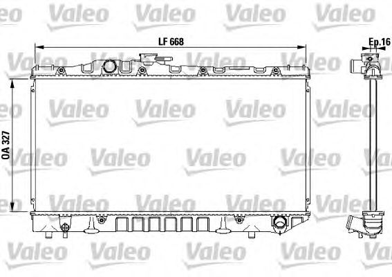 Радиатор, охлаждение двигателя VALEO 731115