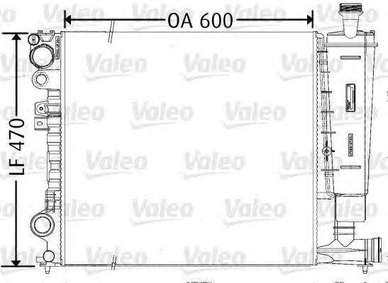 Радиатор, охлаждение двигателя VALEO 731165