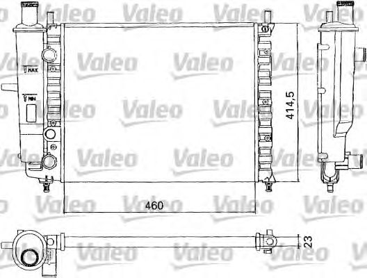 Радиатор, охлаждение двигателя VALEO 731304