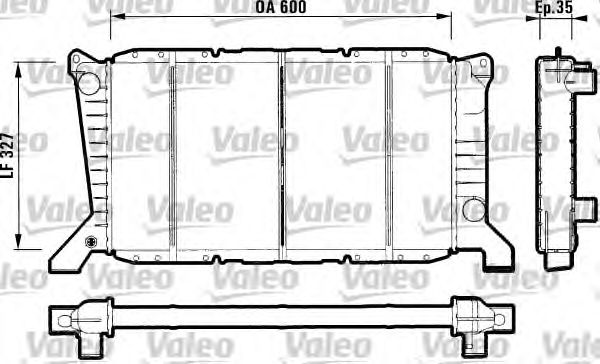 Радіатор, охолодження двигуна VALEO 731779