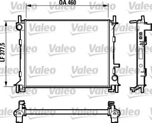 Радиатор, охлаждение двигателя VALEO 732731
