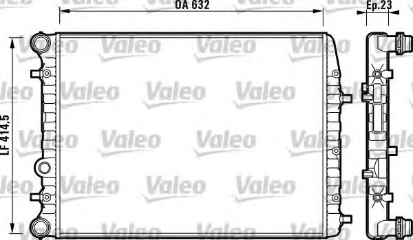 Радиатор, охлаждение двигателя VALEO 732862