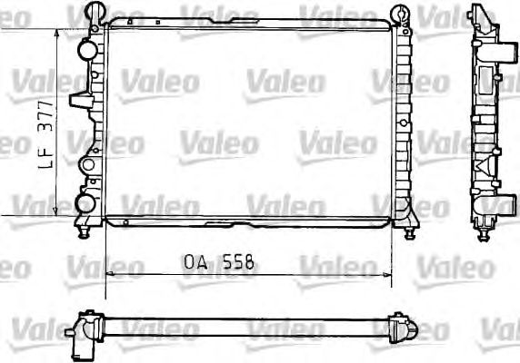 Радіатор, охолодження двигуна VALEO 811073