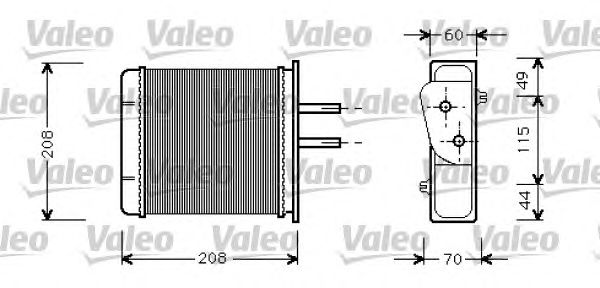 Радиатор отопителя VALEO 812145