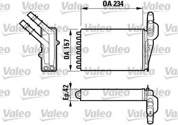 Радиатор отопителя VALEO 812169