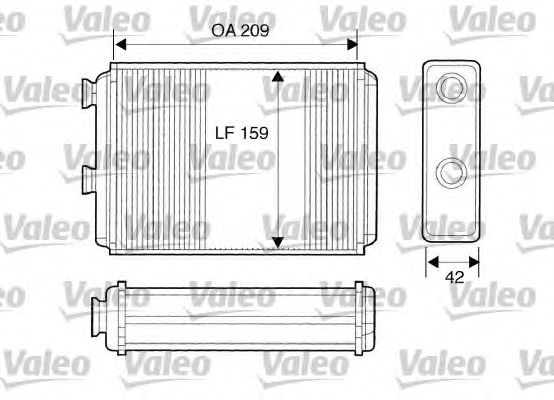 Радиатор отопителя VALEO 812280