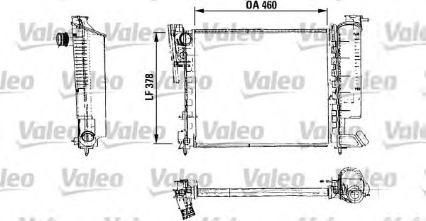 Радіатор, охолодження двигуна VALEO 816715