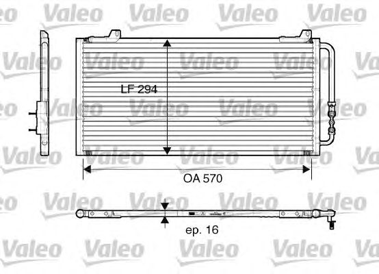 Радиатор кондиционера VALEO 816921