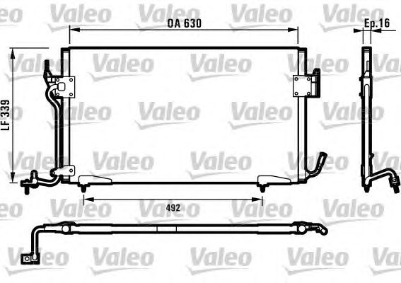 Радиатор кондиционера VALEO 817042
