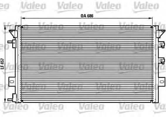 Радиатор кондиционера VALEO 817073