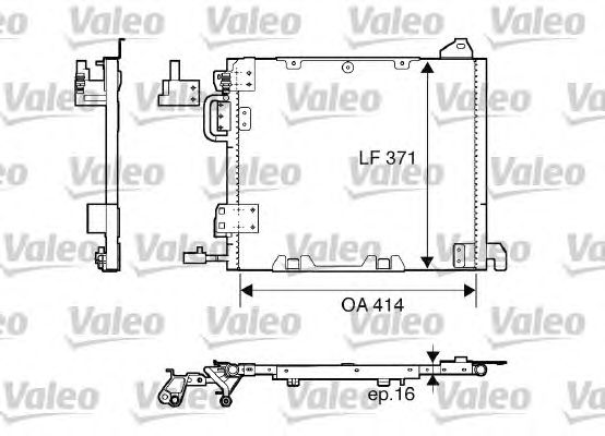 Радіатор кондиціонера VALEO 817506