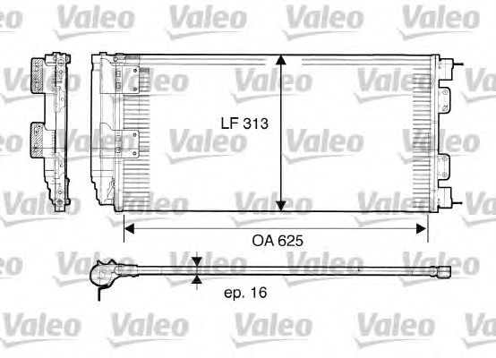 Радиатор кондиционера VALEO 817549