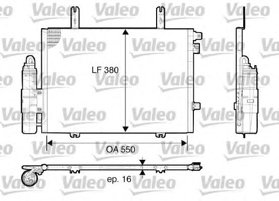 Радіатор кондиціонера VALEO 817662
