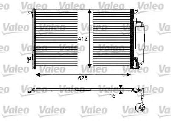Радіатор кондиціонера VALEO 817712