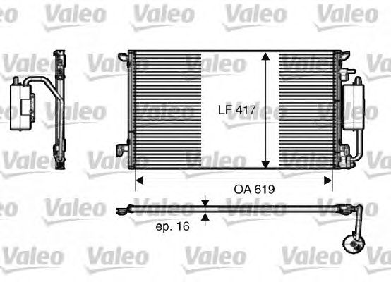 Радіатор кондиціонера VALEO 817809