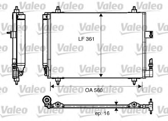 Радиатор кондиционера VALEO 817824