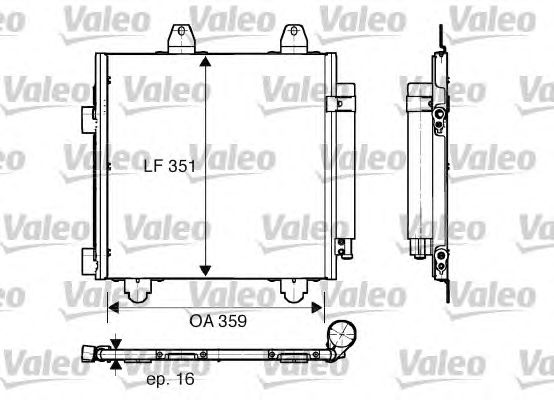 Радіатор кондиціонера VALEO 818013