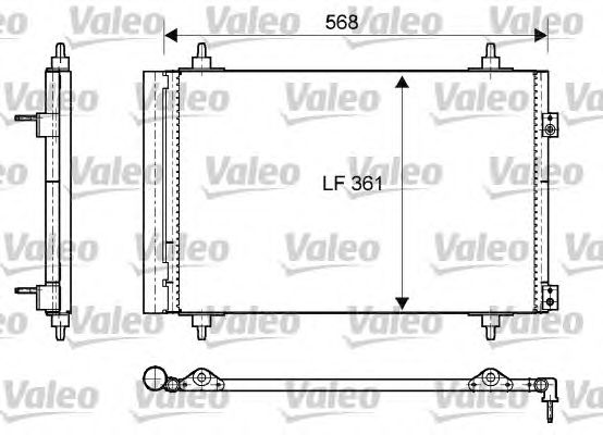 Радиатор кондиционера VALEO 818171