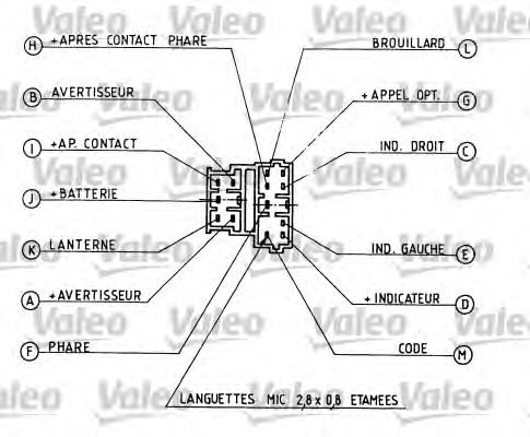Подрулевой переключатель VALEO 251158