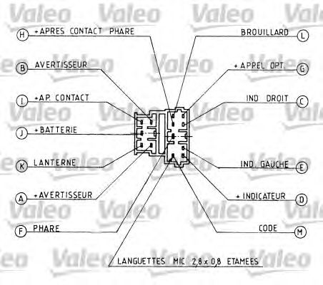 Подрулевой переключатель VALEO 251219
