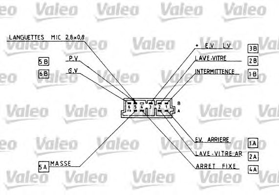 Подрулевой перемикач VALEO 251222