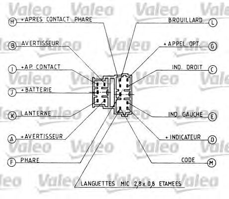 Подрулевой переключатель VALEO 251279
