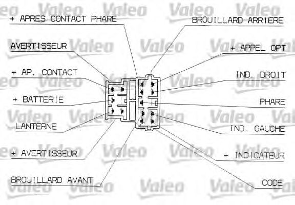 Подрулевой перемикач VALEO 251309
