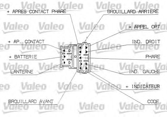 Подрулевой перемикач VALEO 251311