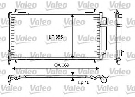Радіатор кондиціонера VALEO 814065