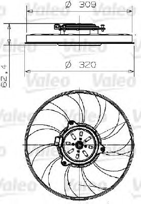 Вентилятор охлаждения VALEO 696003