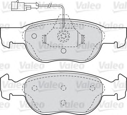 Тормозные колодки VALEO 598607