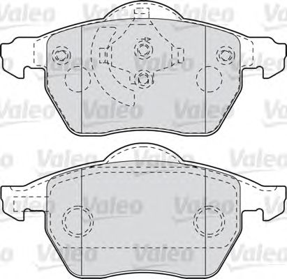 Тормозные колодки VALEO 598067