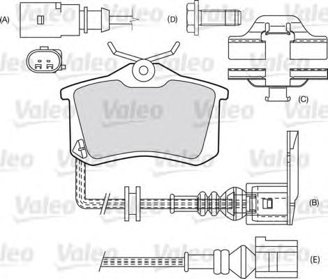Тормозные колодки VALEO 598180