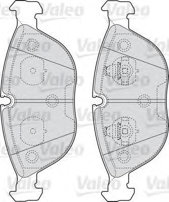 Тормозные колодки VALEO 598712