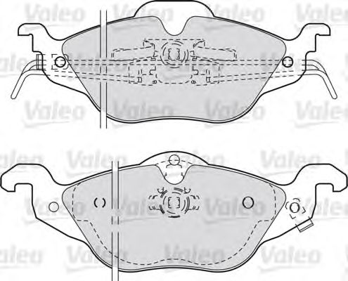 Тормозные колодки VALEO 598322