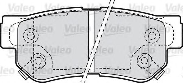 Тормозные колодки VALEO 598748