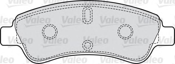 Тормозные колодки VALEO 598464