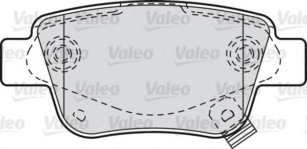 Тормозные колодки VALEO 598812