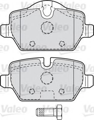Тормозные колодки VALEO 598701