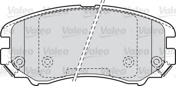 Тормозные колодки VALEO 598744