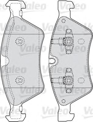 Тормозные колодки VALEO 598728