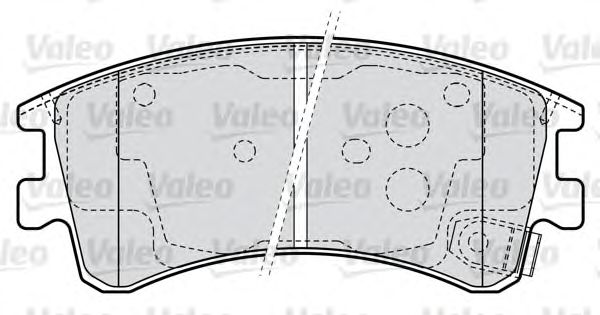 Тормозные колодки VALEO 598648