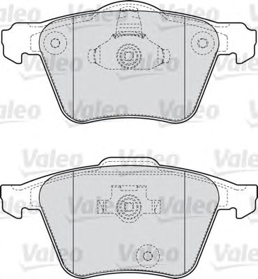 Тормозные колодки VALEO 598657
