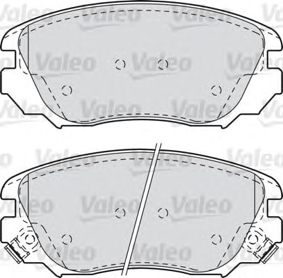 Тормозные колодки VALEO 601047