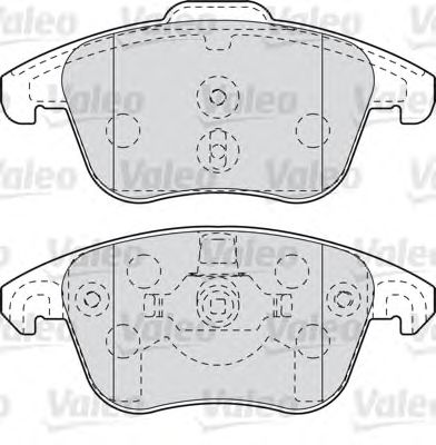 Тормозные колодки VALEO 598998