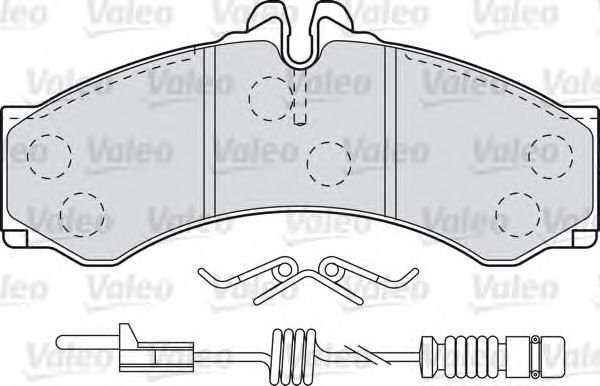 Тормозные колодки VALEO 598966
