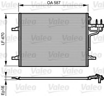 Радиатор кондиционера VALEO 814185