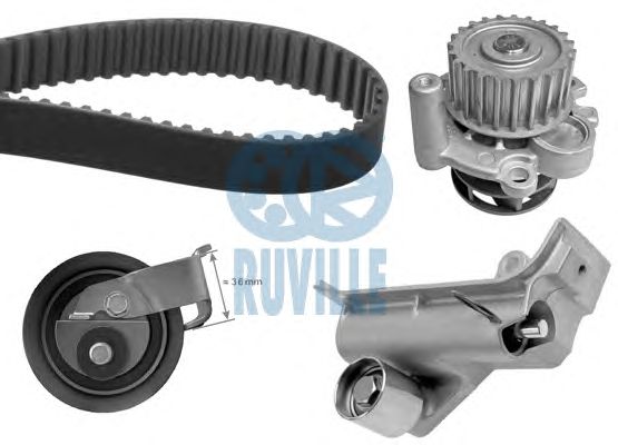 Помпа + комплект ГРМ RUVILLE 55442711