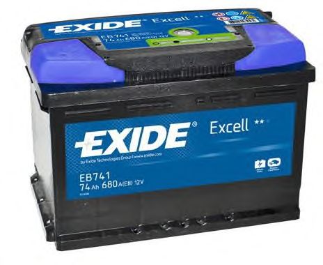 Стартерная аккумуляторная батарея EXIDE EB741