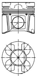 Поршень KOLBENSCHMIDT 40079600